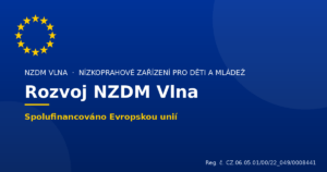 Nový nábytek a vybavení pro NZDM Vlna – projekt spolufinancovaný Evropskou unií